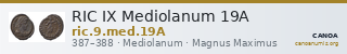 RIC IX Mediolanum 19A — CANOA