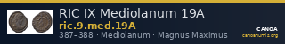RIC IX Mediolanum 19A — CANOA