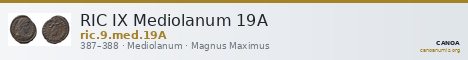 RIC IX Mediolanum 19A — CANOA