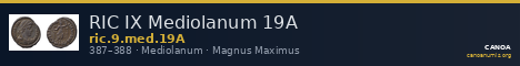 RIC IX Mediolanum 19A — CANOA