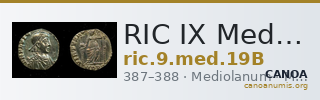 RIC IX Mediolanum 19B — CANOA