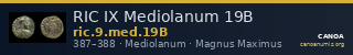 RIC IX Mediolanum 19B — CANOA