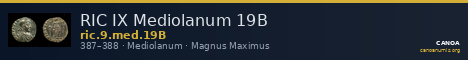 RIC IX Mediolanum 19B — CANOA