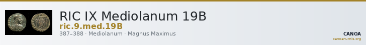 RIC IX Mediolanum 19B — CANOA
