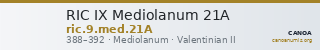 RIC IX Mediolanum 21A — CANOA