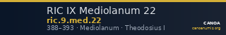 RIC IX Mediolanum 22 — CANOA