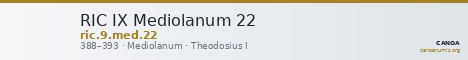RIC IX Mediolanum 22 — CANOA