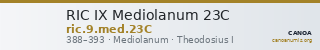 RIC IX Mediolanum 23C — CANOA