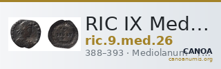 RIC IX Mediolanum 26 — CANOA
