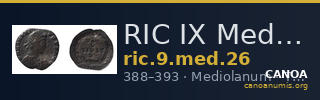 RIC IX Mediolanum 26 — CANOA