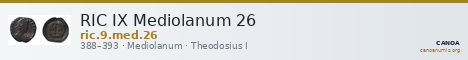 RIC IX Mediolanum 26 — CANOA
