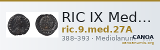 RIC IX Mediolanum 27A — CANOA