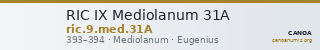 RIC IX Mediolanum 31A — CANOA