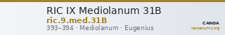 RIC IX Mediolanum 31B — CANOA