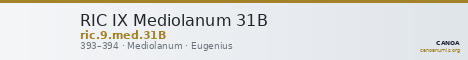 RIC IX Mediolanum 31B — CANOA
