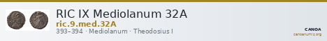 RIC IX Mediolanum 32A — CANOA