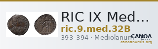 RIC IX Mediolanum 32B — CANOA