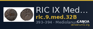 RIC IX Mediolanum 32B — CANOA