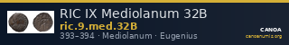 RIC IX Mediolanum 32B — CANOA