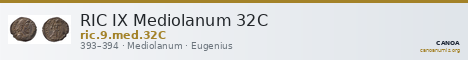 RIC IX Mediolanum 32C — CANOA