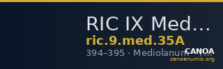 RIC IX Mediolanum 35A — CANOA