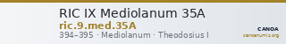 RIC IX Mediolanum 35A — CANOA