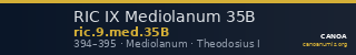 RIC IX Mediolanum 35B — CANOA