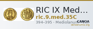 RIC IX Mediolanum 35C — CANOA