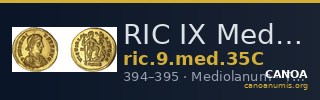 RIC IX Mediolanum 35C — CANOA