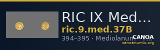 RIC IX Mediolanum 37B — CANOA