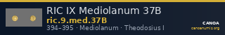 RIC IX Mediolanum 37B — CANOA