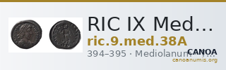 RIC IX Mediolanum 38A — CANOA