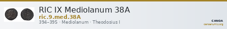 RIC IX Mediolanum 38A — CANOA
