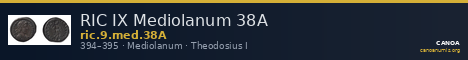 RIC IX Mediolanum 38A — CANOA