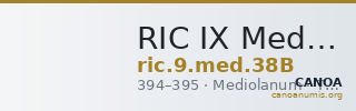 RIC IX Mediolanum 38B — CANOA