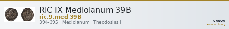 RIC IX Mediolanum 39B — CANOA