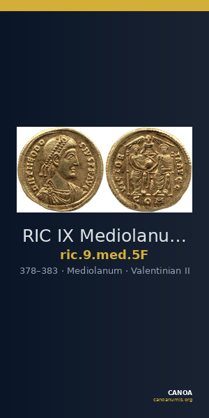 RIC IX Mediolanum 5F — CANOA