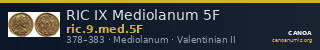 RIC IX Mediolanum 5F — CANOA