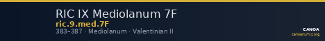 RIC IX Mediolanum 7F — CANOA