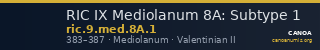 RIC IX Mediolanum 8A: Subtype 1 — CANOA