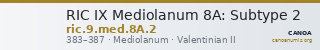 RIC IX Mediolanum 8A: Subtype 2 — CANOA