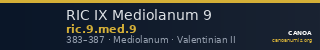 RIC IX Mediolanum 9 — CANOA