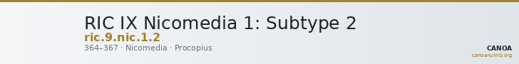 RIC IX Nicomedia 1: Subtype 2 — CANOA