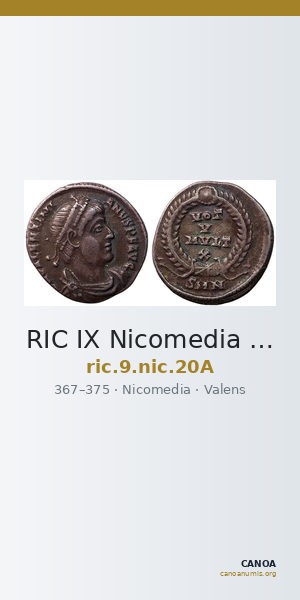 RIC IX Nicomedia 20A — CANOA