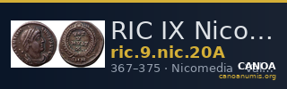 RIC IX Nicomedia 20A — CANOA