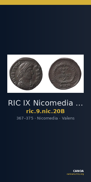 RIC IX Nicomedia 20B — CANOA