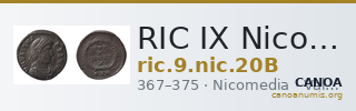 RIC IX Nicomedia 20B — CANOA