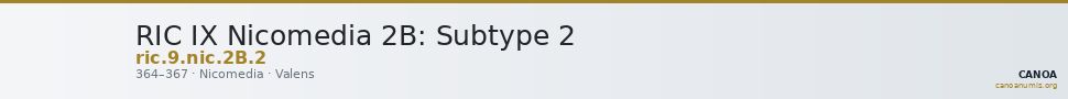 RIC IX Nicomedia 2B: Subtype 2 — CANOA