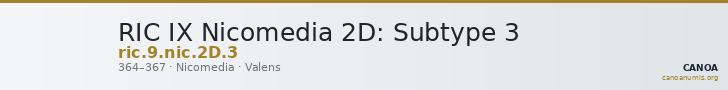 RIC IX Nicomedia 2D: Subtype 3 — CANOA