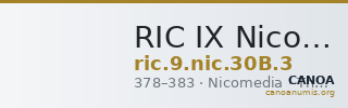 RIC IX Nicomedia 30B: Subtype 3 — CANOA